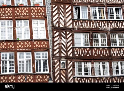 old half-timbered house Stock Photo - Alamy