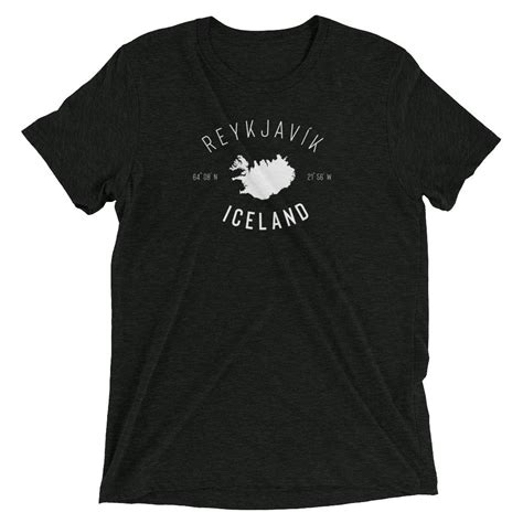 Reykjavik Iceland T-Shirt for Men and Women | Premium Tri-blend Fabric ...