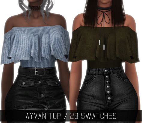 [Simpliciaty] — AYVAN TOP “Off-shoulder frill top” - (the texture...