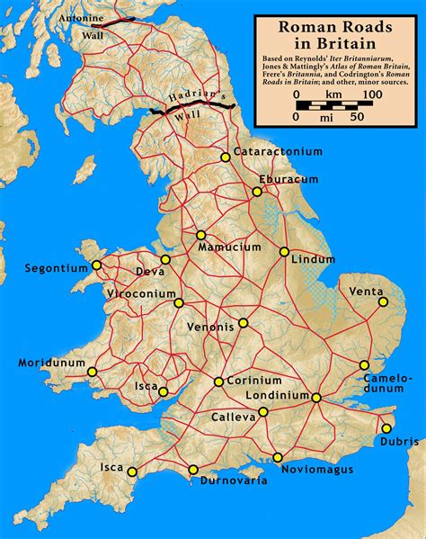 History of England | Roman britain, Map of britain, Roman roads