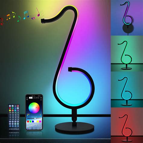 Buy FEELIGHT RGB Desk Lamp, Music Sync Ambient LED Light for Table Wall Decor Cool Lamp ...