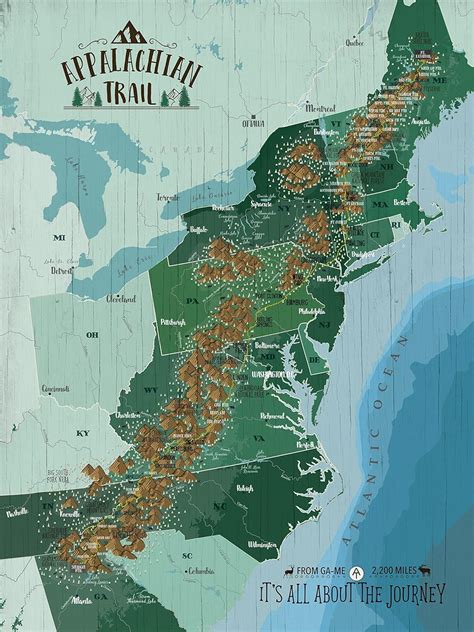 Full Map Of Appalachian Trail