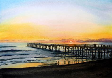 Flagler Beach Sunrise Painting by Todd Derr