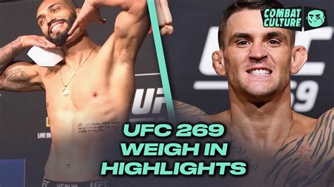 Highlights: UFC 269 Weigh-Ins - YouTube