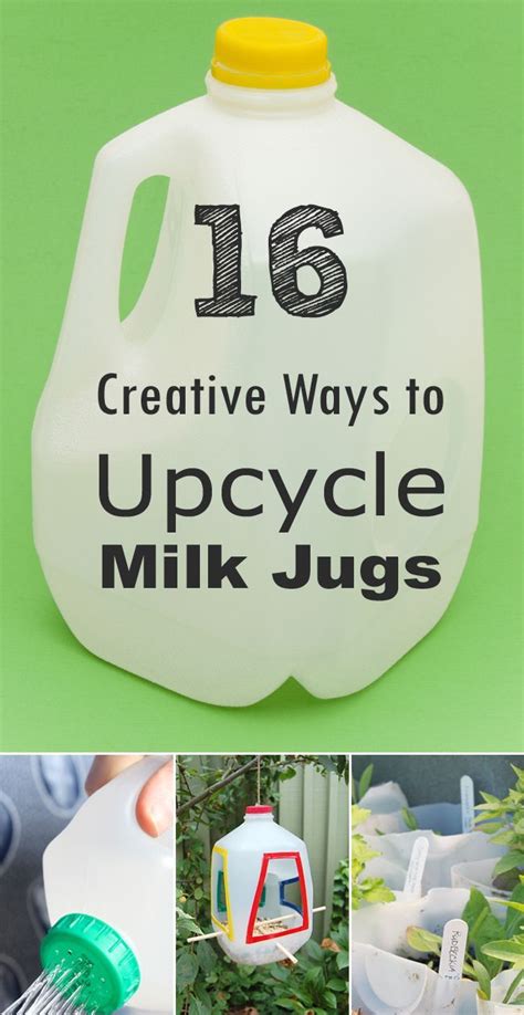 16 Creative Ways to Reuse and Upcycle Milk Jugs | Plastic bottle crafts ...