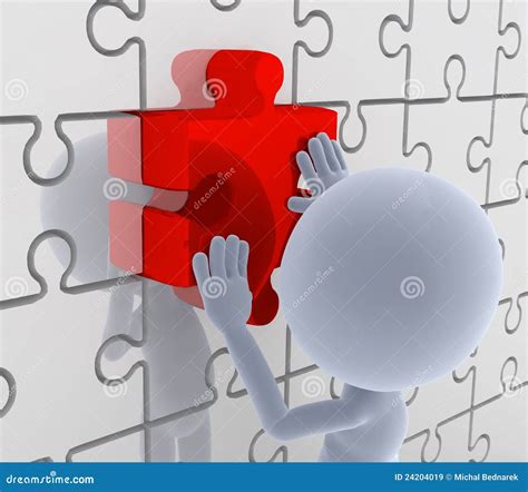 Puzzle, Jigsaw Matching. Solution Stock Illustration - Illustration of ...