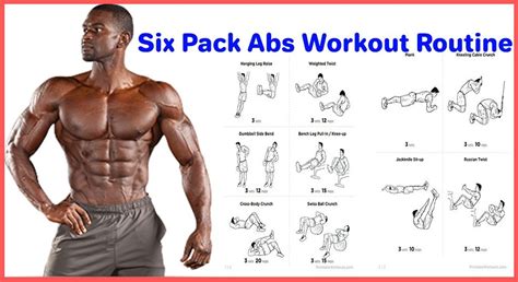 Six Pack Abs ... | Ab workout men, Ripped abs workout, Abs workout routines