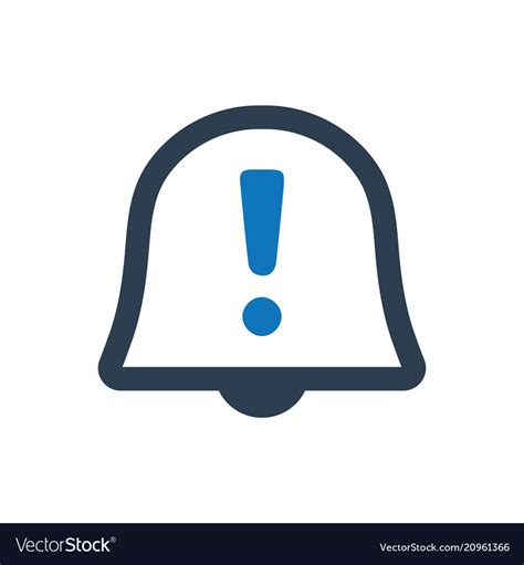 Alert reminder icon Royalty Free Vector Image - VectorStock