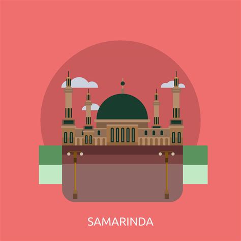 Samarinda City of Indonesia Conceptual illustration Design 465164 Vector Art at Vecteezy