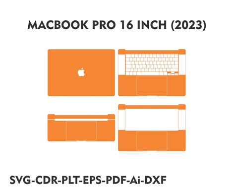 MacBook Pro 16 Inch 2023 Skin Template Vector File - Etsy