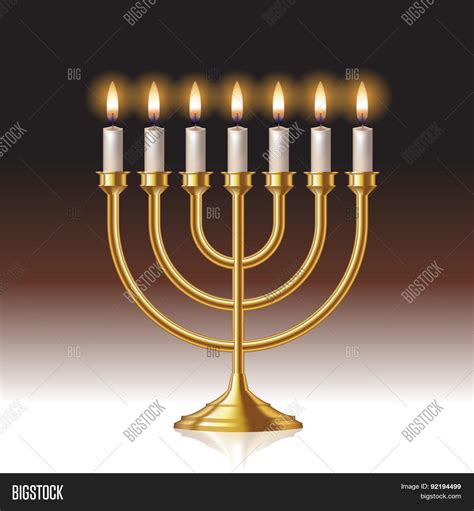 Menorah Candles Vector & Photo (Free Trial) | Bigstock