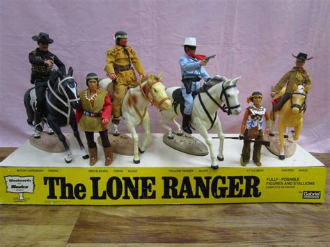 1970s LONE RANGER STORE DISPLAY GABRIEL ACTION FIGURES VERY UNIQUE AND ...