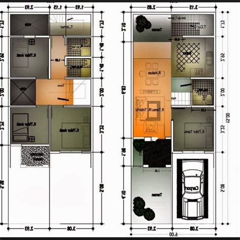 +4 Denah Rumah 3 Kamar Ukuran 6x10 Ultra HD - Dekorasi Rumah