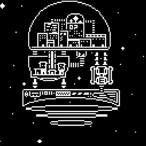 My first 1 bit pixel art : r/PixelArt