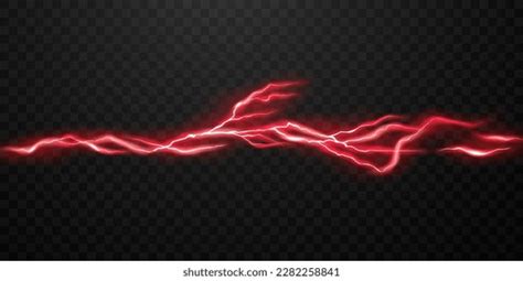 Lightning Light Effect Background Realistic Flash Stock Vector (Royalty ...