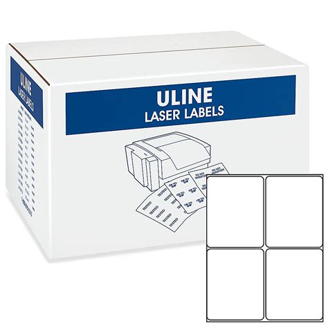 Uline Laser Labels Bulk Pack - White, 4 1/4 x 5 1/2" S-17382 - Uline