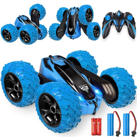 Remote Control car,2.4GHz Electric Race Stunt Car,Double Sided 360° Rolling Rotating Rotation ...