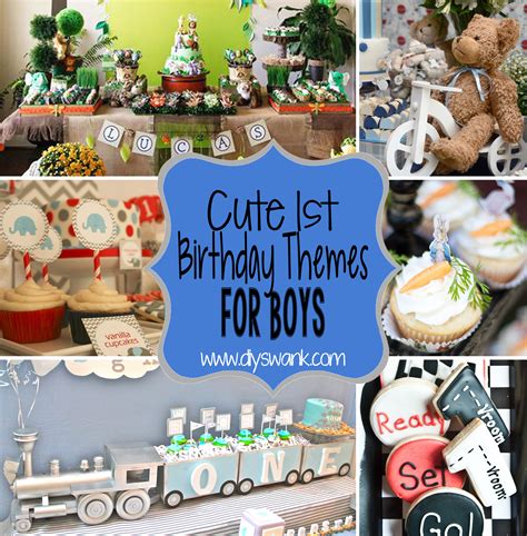 Cute Boy 1st Birthday Party Themes