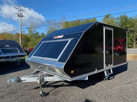 2023 SnoPro 101x13 Aluminum 2-Place Enclosed 3K Hybrid Snowmobile Trailer w/Galvanized Axle ...