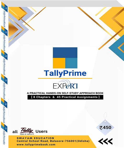 Tally Prime (Expert)Tutorial Book @ Rs. 450 – Learn and Get TallyPrime Book (Advanced Usage ...