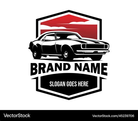 Car logo chevrolet camaro Royalty Free Vector Image