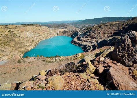 Heart Shaped Blue Quarry Lake. Kadykovsky Quarry, Balaklava, Crimea ...