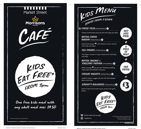 Our Morrisons Cafe Menu - Morrisons