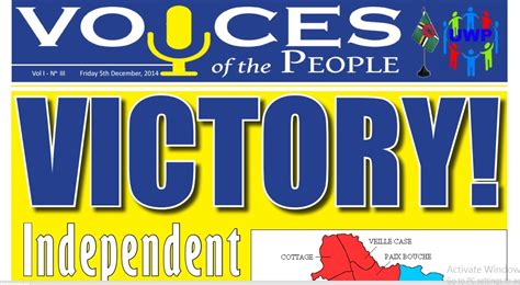 "Voices of The People" publication predicts UWP election victory ...