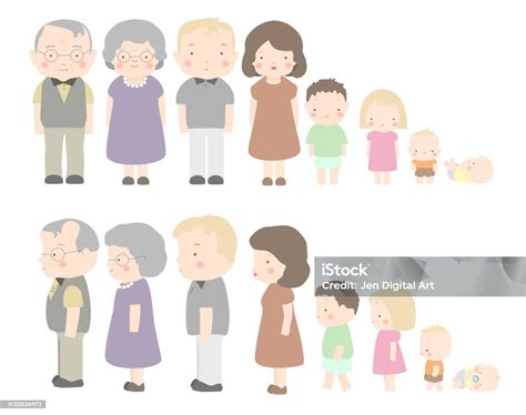 Cute Cartoon Family Vectors Stock Illustration - Download Image Now ...