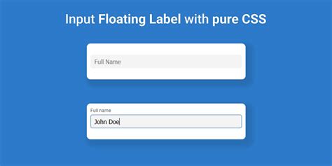 Input Floating Labels using only pure CSS. | by TUSHAR KANJARIYA | Medium