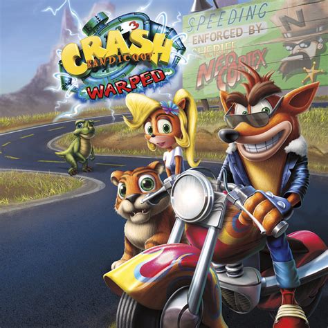 Crash Bandicoot: Warped Cover Art