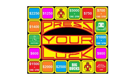 My Own Press Your Luck Game Board by Ladner83 on DeviantArt