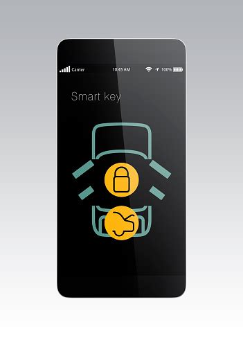 Smart Phone App For Lock And Unlock Car Door Stock Photo - Download Image Now - iStock