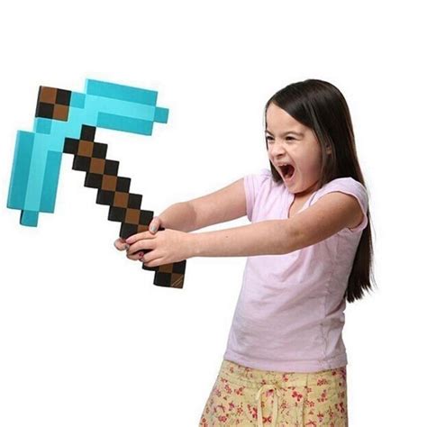 Minecraft Sword Pickaxe Pick Axe Weapon Cosplay PC Warcraft Microsoft Windows Playstation Games ...