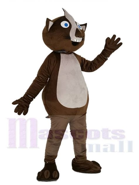 Brown Wombat Mascot Costume Animal