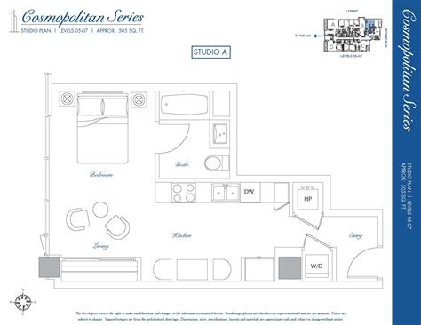 Sapphire Tower Studio A – Cosmopolitan | City Mark - Downtown San Diego Condos