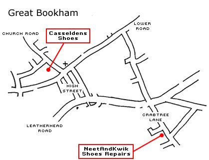 Bookham map