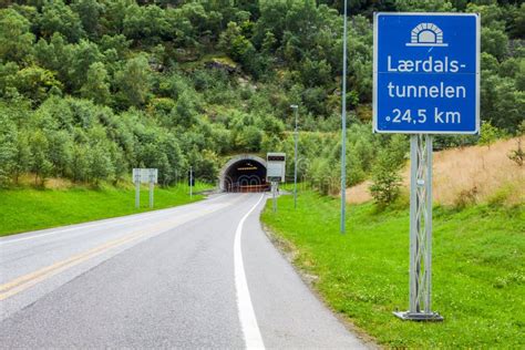 Laerdal Tunnel in Norway - the Longest Road Tunnel in the World Stock Photo - Image of journey ...