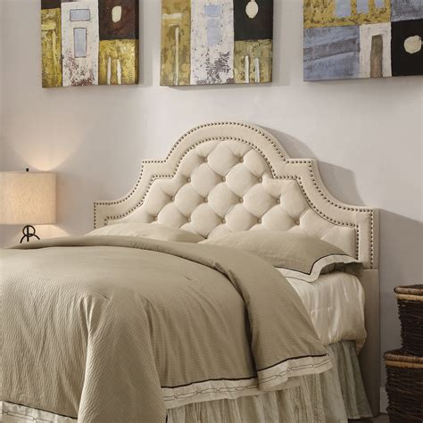 Ojai Queen and Full Tufted Upholstered Headboard Beige - Walmart.com - Walmart.com