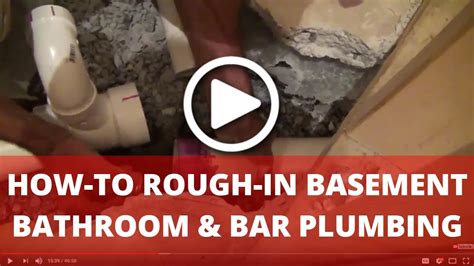 To Plumb For A Basement Bathroom : How to Rough Plumb a Basement ...