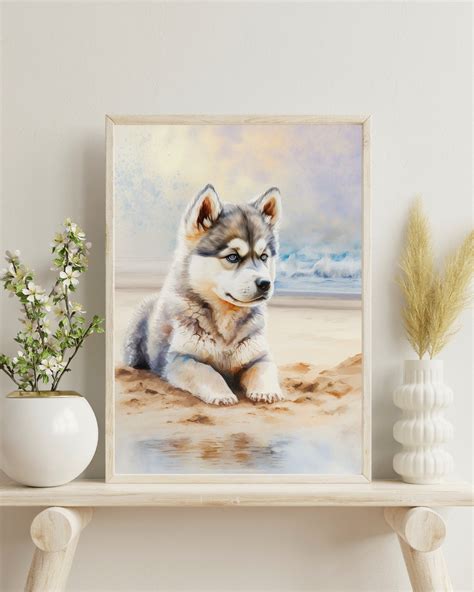 Siberian Husky Art Print Husky Print Husky Painting Dog - Etsy