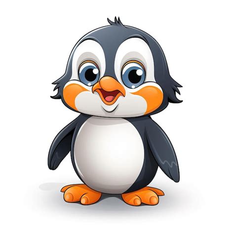 Premium AI Image | penguin white background