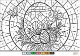 Ausmalbild Ostereier  Malen nach Zahlen Ausmalbilder Kostenlos Zum sketch template