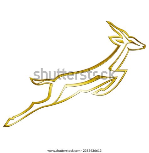 South African Rugby Team Golded Logo Stock Illustration 2383436613 ...