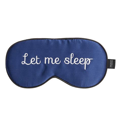 'Let Me Sleep' Sleeping Eye Mask | Best sleep mask, Mask, Silk eye mask