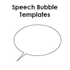 Free Printable Speech Bubble Templates - PDF Format