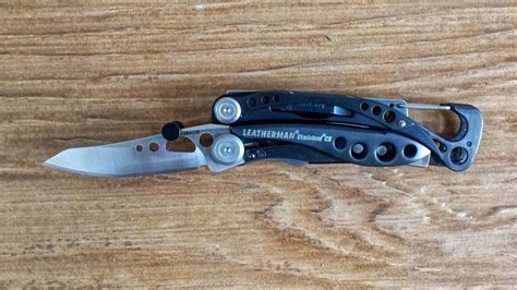 Leatherman Skeletool CX w/ Add-on Thumb Stud - YouTube