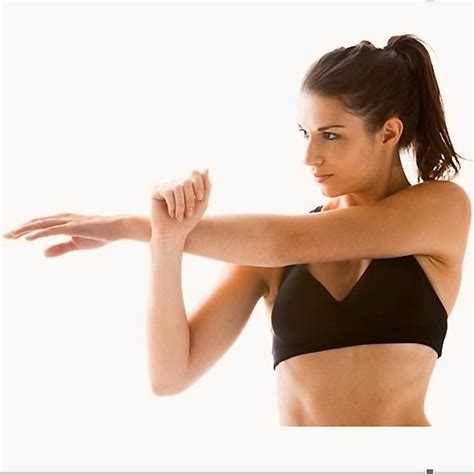 Cross-Body Shoulder Stretch - Left - Exercise How-to - Workout Trainer by Skimble