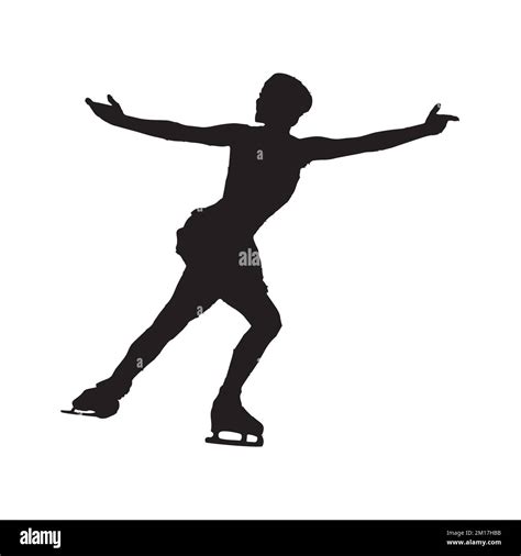 Ice Skating Art Silhouette Stock Vector Image & Art - Alamy