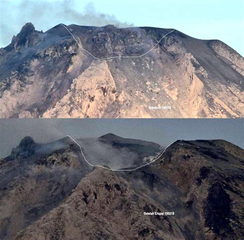 Volcanic blast reshaped ‘lava dome’ summit of Indonesia’s Mount ...